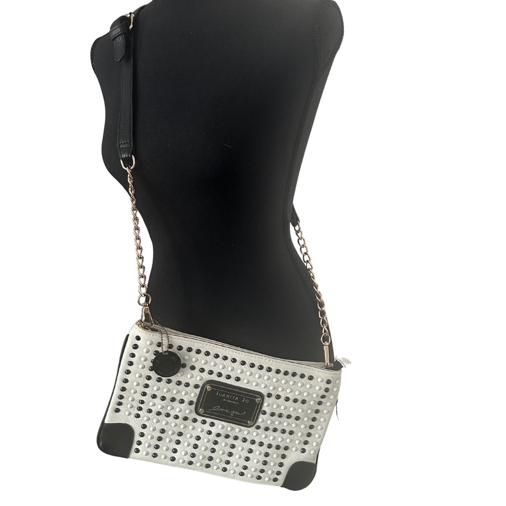 Juanita Jo Black and White Crossbody Bag